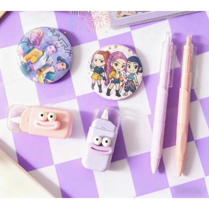 "Demon Hunter Girls" K-pop Stationery Set 4-piece High-value Appearance Student Learning Reward Stationery Gift