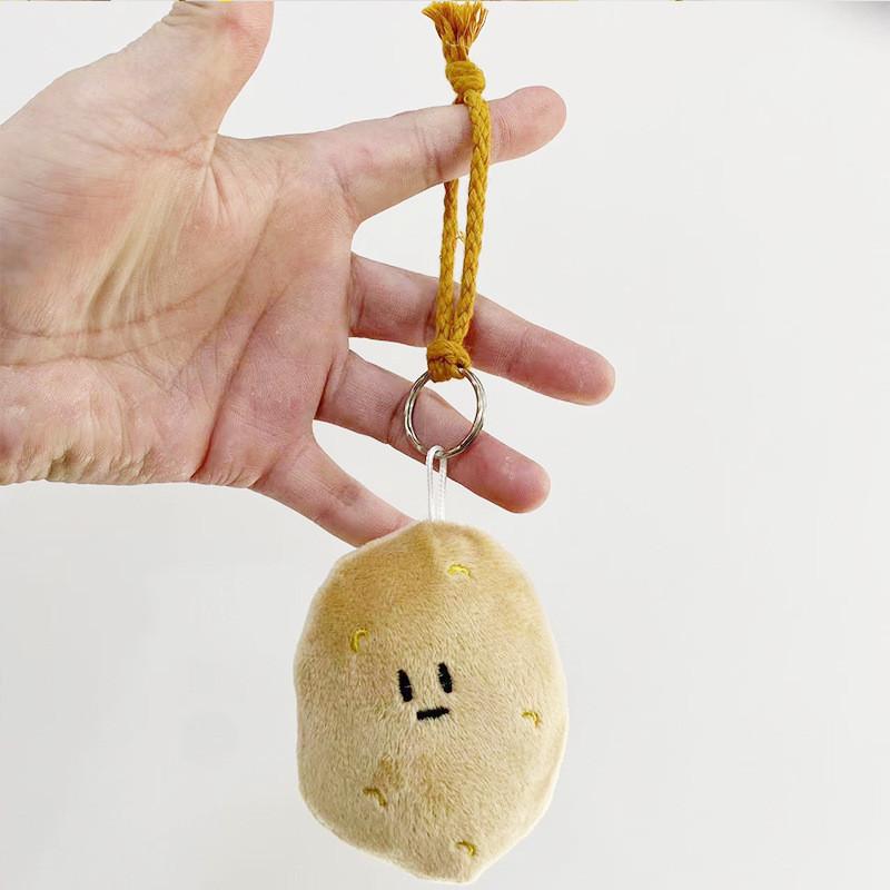 Soft Cuddly And Potato Plush Keychain Doll Cute Accessory For Bags And Gifts