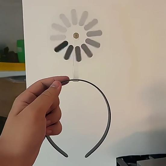 Унисекс Обруч для волос Легкий Удобный в носке Вращающаяся Повязка на голову с Дизайном Символа Загрузки Фиксация Волос Повседневное Украшение