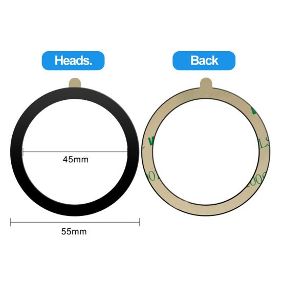 3 шт. из нержавеющей стали, магнитные беспроводные металлические магнитные комплекты для быстрого преобразования, кольца и легкая зарядка, магнитное крепление