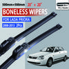 Для Lada Priora 2170 2008-2013 автомобильный стеклоочиститель U-образный мягкий резиновый бескаркасный без кронштейна автомобильные дворники 20"+20"