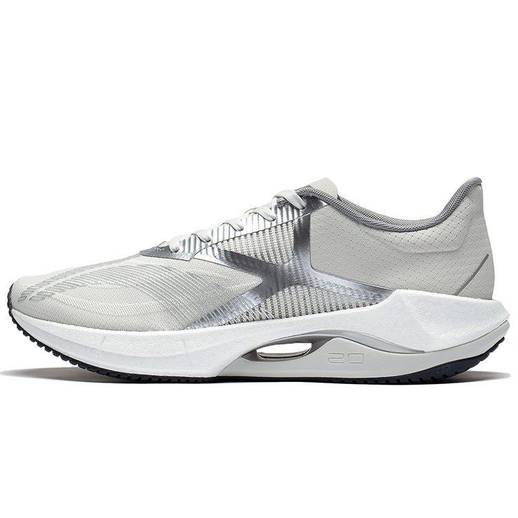 Li Ning Super Light 20 Универсальные Износостойкие Дышащие Низкие Повседневные Беговые Кроссовки Мужские Серый Серебристый ARBT001-3