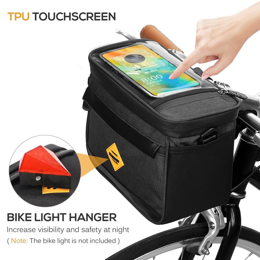 Изолированная сумка-холодильник для велосипеда, водонепроницаемая сумка на руль велосипеда, корзина для велосипеда, передняя сумка, корзина
