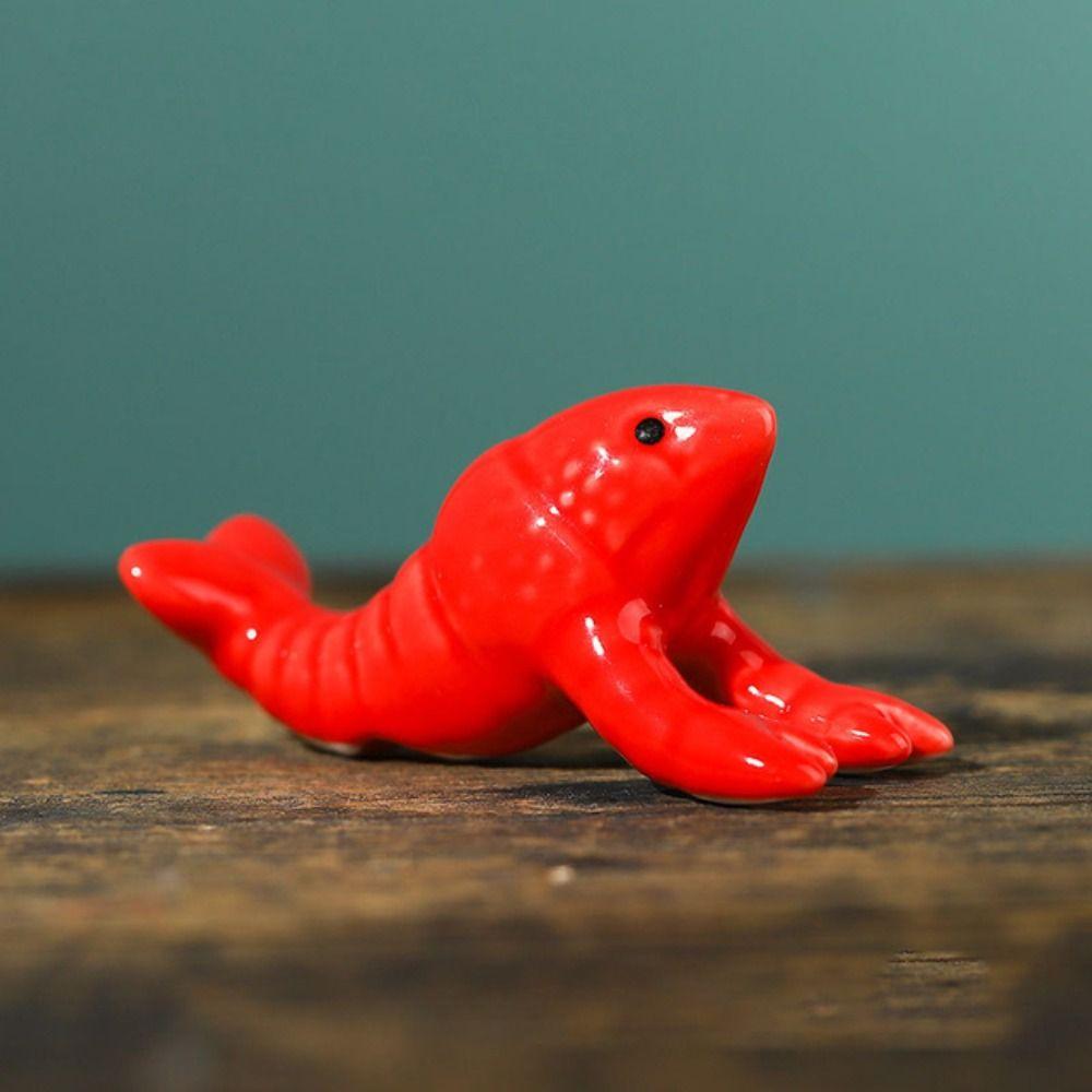 Multifunctional Mini Vegetables Animal Ceramic Desk Decoration Pen Rack Brush Pen Storage Rack Pen Pillow Rack Chopstick Holder
