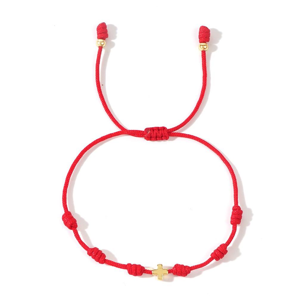 2025 Year of the Snake Lucky Red String Handmade Beaded Bracelet Set with Evil Eye for Couples