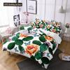 Cactus Duvet Cover Set King Queen Size Tropical Botanical Garden Print Green Plant For Girls Boys Teen Polyester Bedding Set