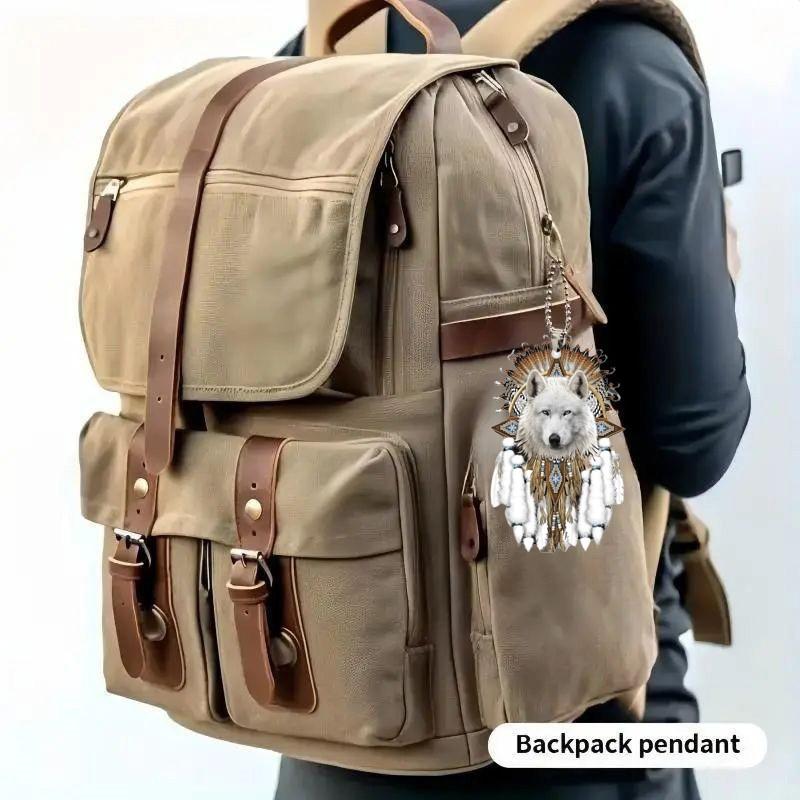 Новый акриловый плоский 2D автомобильный салон зеркало заднего вида декоративный кулон, автомобильный брелок рюкзак аксессуары кулон