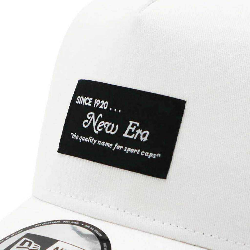 Newera сетчатая кепка 9FORTY Trucker 14666236 N010AT465 белая бесплатная черная нашивка ONSPOTZ изготовленная на заказ кепка Kyu Forty A Frame унисекс летняя солнцезащитная защита от ультрафиолета