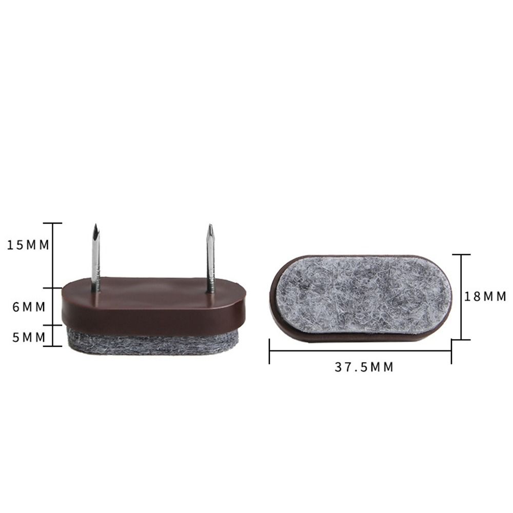 10pcs/set Simple DIY Felt Pads Moisture-proof Thicken Sofa Foot Nail Non-slip Plastic Scratch Protector Mat Furniture Accessory