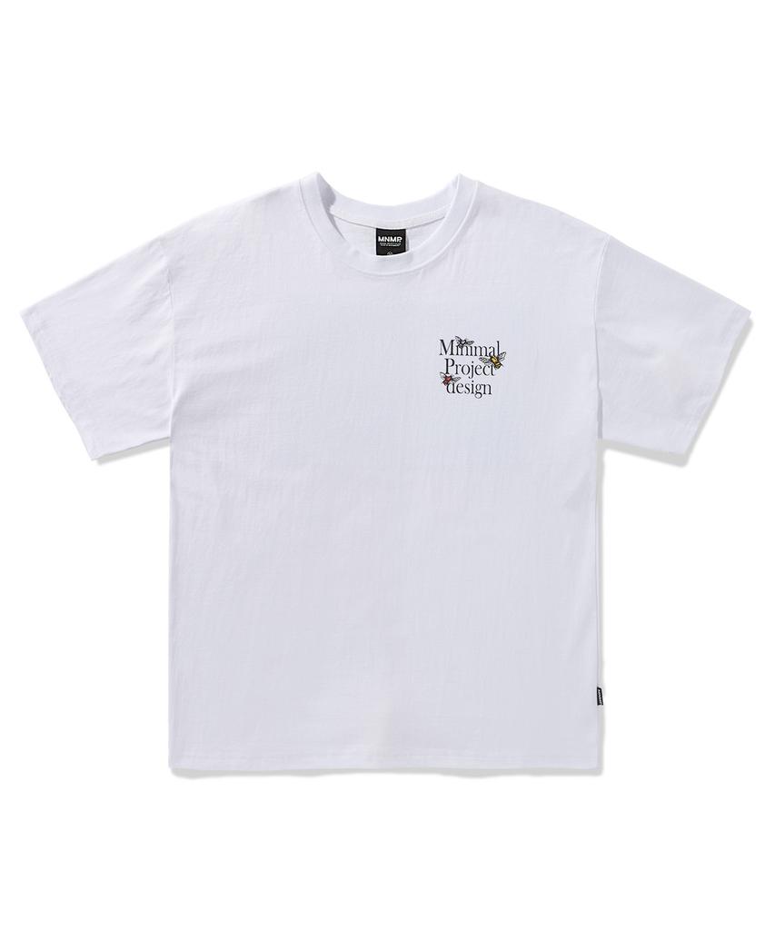 MINIMALPROJECT Helvetica Pigment Short Sleeve T-Shirt Mst165 [White]