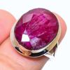 Red Ruby(Simulated) Gemstone Handmade 925 Sterling Silver Gift Ring S.6.5 p3Z51