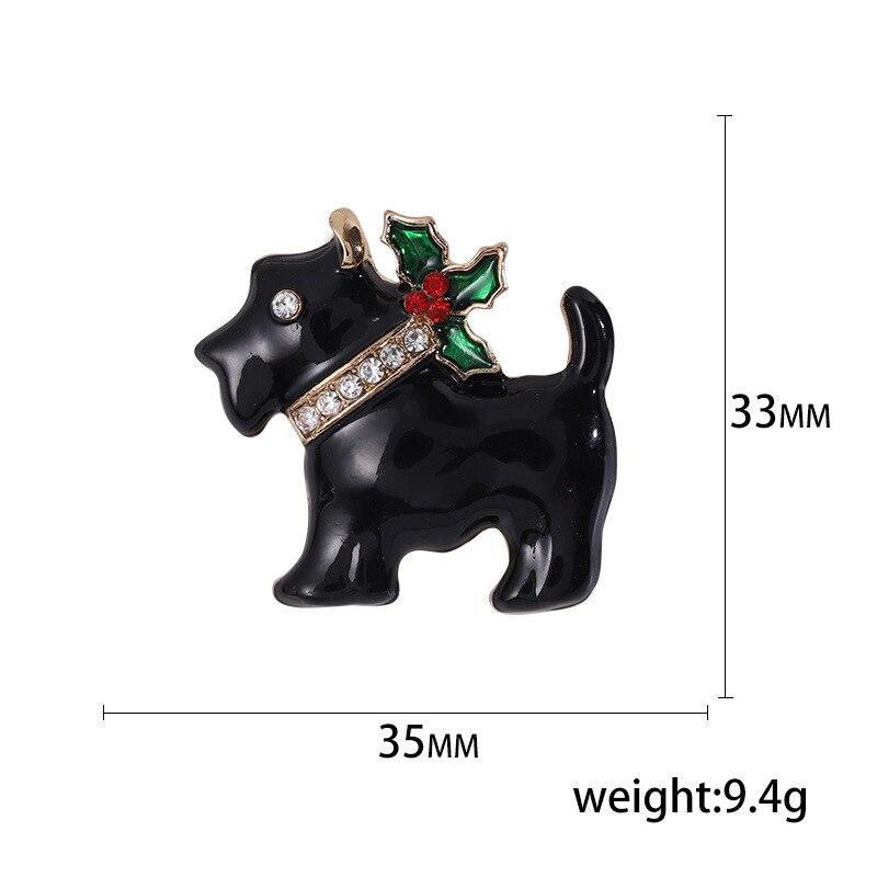 Blucome Простая модная рождественская брошь для собаки, сплав, капающее масло, булавка для ошейника с темпераментом животного