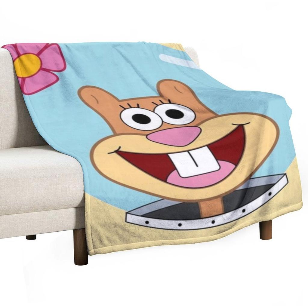 Sandy cheeks Throw Blanket Comforter Plush halloween Decorative Sofa Blankets