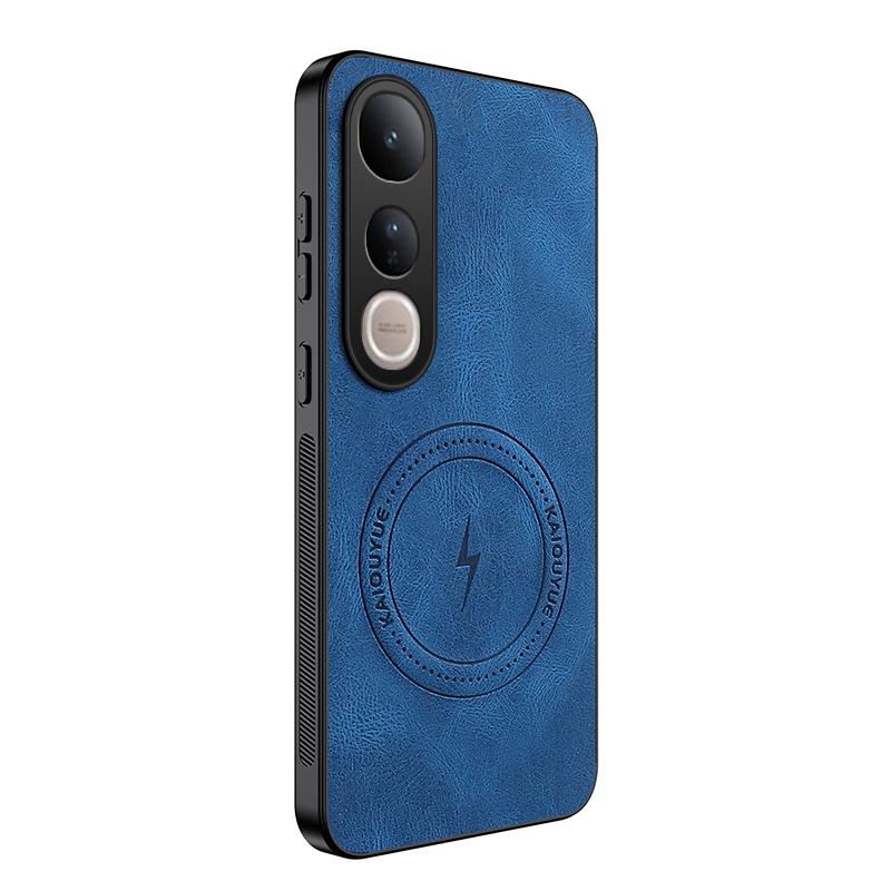 Для VIVO V50 Lite Роскошная овечья кожа для Magsafe Магнитная беспроводная зарядка Матовый чехол для VIVO V 50 V50lite Противоударный бампер