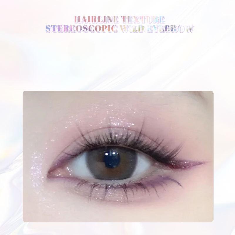 Сверкающая жидкая подводка для глаз шелковичного червя, шелковистая гладкая цветная перламутровая насадка с плоским лезвием