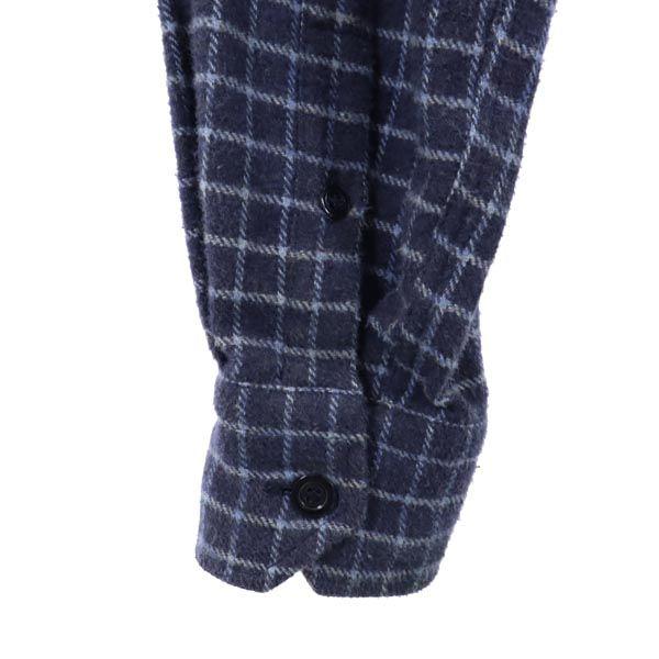 Max Mara Сделано в Италии Рубашка с длинным рукавом в клетку M Голубоватая Женская Б/У