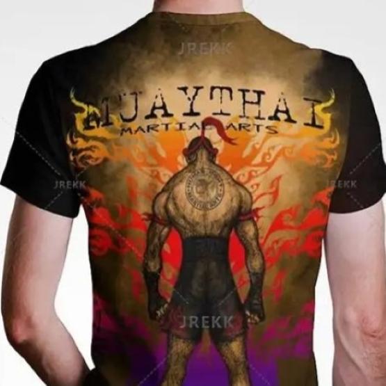 Футболка для тайского бокса Tiger Muay Thai с 3D-принтом, унисекс, женская, мужская, для тайского бокса, спорта, зала, детская, уличная одежда, повседневная, хип-хоп, с короткими рукавами, быстросохнущая, с круглым вырезом