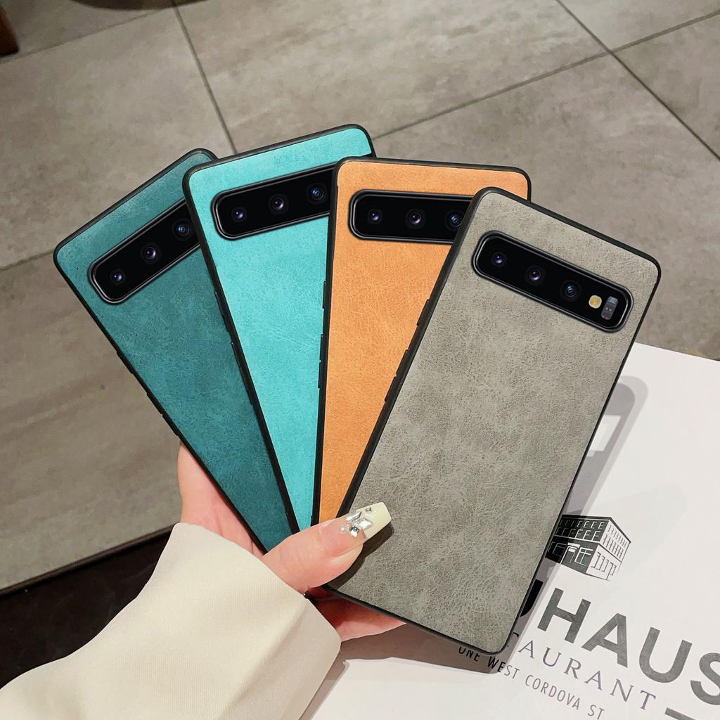 Роскошный деловой матовый кожаный ТПУ чехол для телефона Samsung Galaxy S10 4G 5G S10Plus Модный защитный корпус
