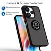 Armor Matte Case For Xiaomi Redmi 13 4G 13C 12 5G 12C 10C 10 2022 Cover Ring Magnetic Holder Stand Shockproof Coque Fundas