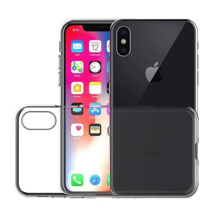 Coque - Phonillico® - iPhone XS - Silicone Souple - Ultra Fine - Transparent