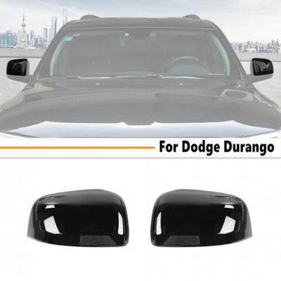 Для Dodge Durango 2011-2026 ABS Глянцевый Черный Накладка-крышка корпуса зеркала заднего вида 2 шт.