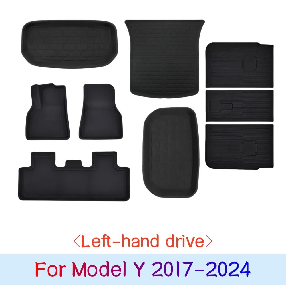 3D коврик для пола Tesla Model 3 Model Y 2017-2025 Premium All Weather Anti-Slip напольный коврик Custom Fit 2025 Model 3 Highland
