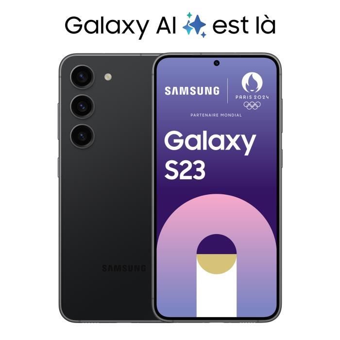 Samsung Смартфон Galaxy S23 5 8 ГБ ОЗУ + 128 ГБ/256 ГБ eSIM+SIM Разблокирован Noir
