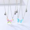 Lover's Gift Magnetic Necklaces Couple Clavicle Chain Butterfly Pendant Choker Women's Jewelry