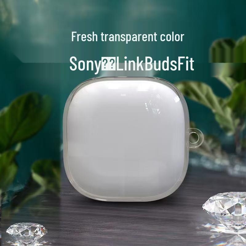 Прозрачный силиконовый защитный чехол для наушников Sony LinkBuds Fit