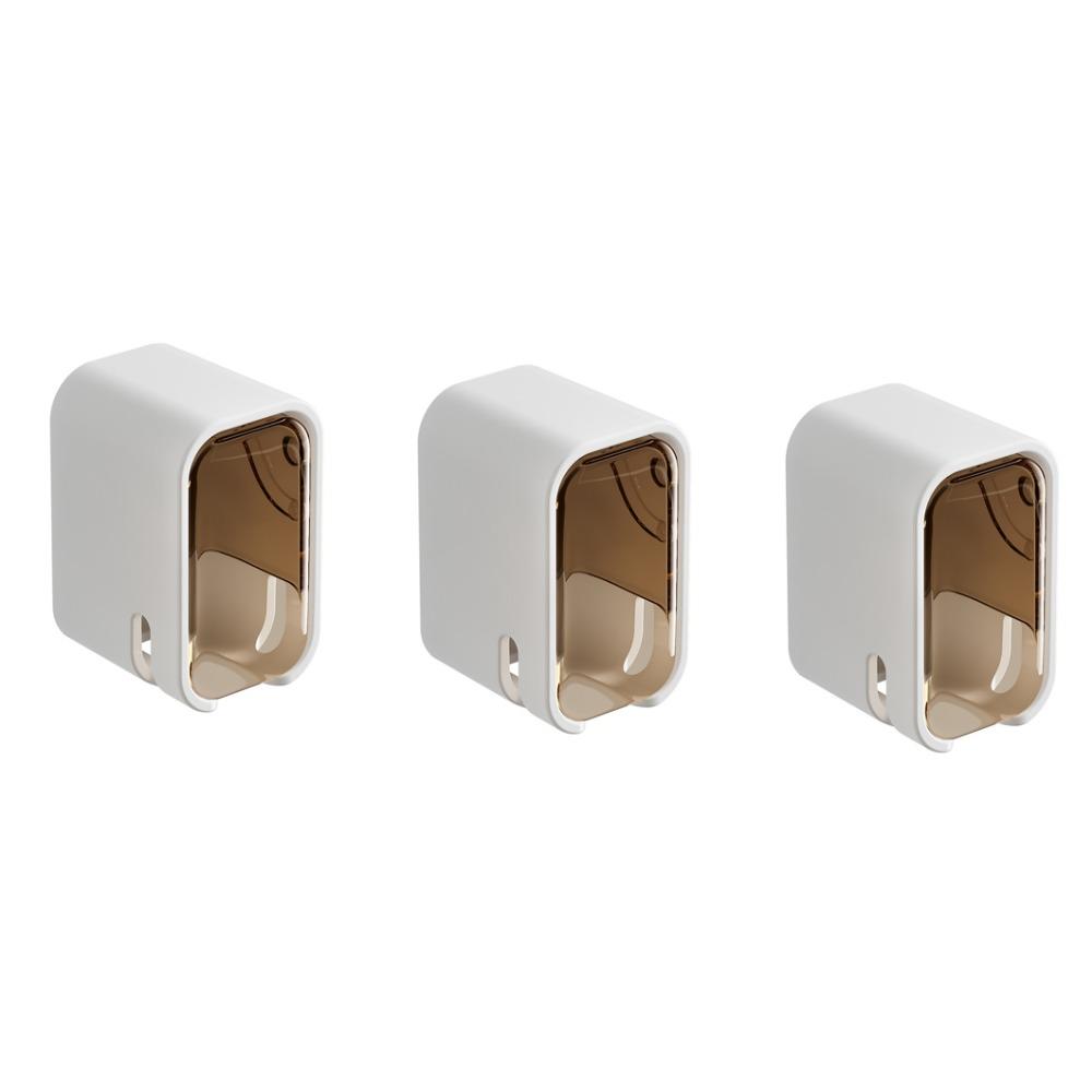 3 шт. Пластиковая подставка для хранения электрических зубных щеток без сверления для дома