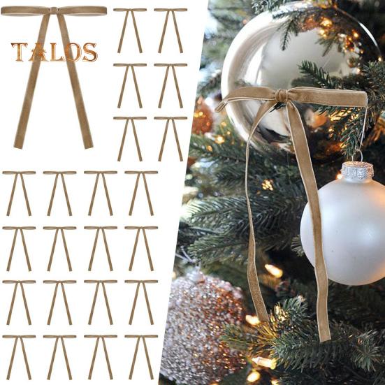 10 шт. бархатных рождественских бантов, винтажная рождественская елка, бархатные ленты, банты, декор для поделок, подарочная упаковка, аксессуары для волос