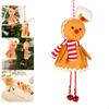 Gingerbread Man Ornament for Christmas Tree Decoration, Pendant Hanging Charm