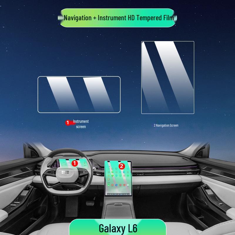 Защитная пленка для экрана и декоративная пленка для интерьера Geely Galaxy L6