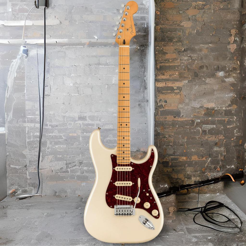 Fender Electric Guitar Player Plus Maple Olympic Pearl Stratocaster®, Fingerboard,