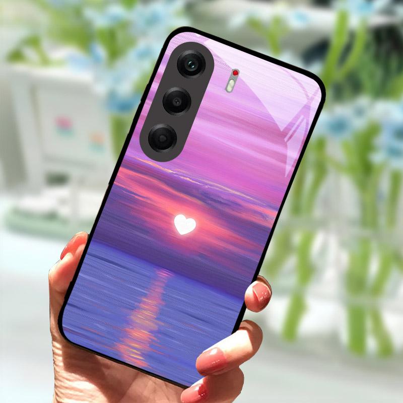 Чехол для телефона Tecno Camon40 40Pro 4G, модный, из закаленного стекла, противоударный, для Tecno Camon 40 Pro, чехол CM6 Funda