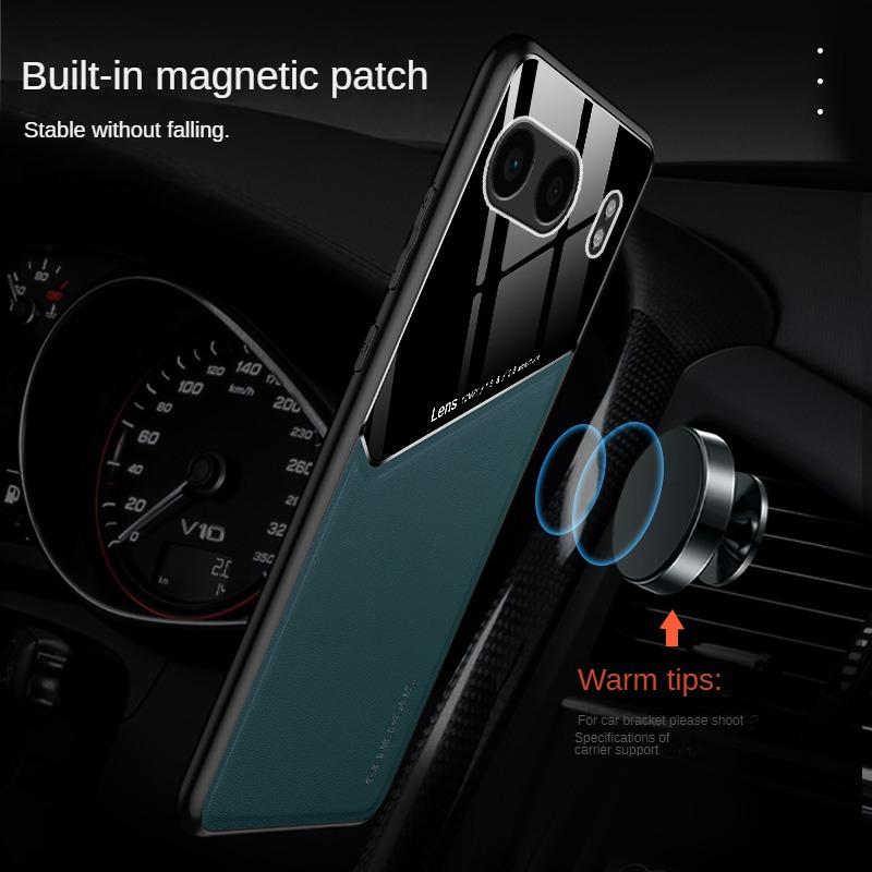 Кожаный чехол с текстурой для OnePlus Nord 4 5G с автомобильным магнитным держателем-присоской Coque Fundas Capa
