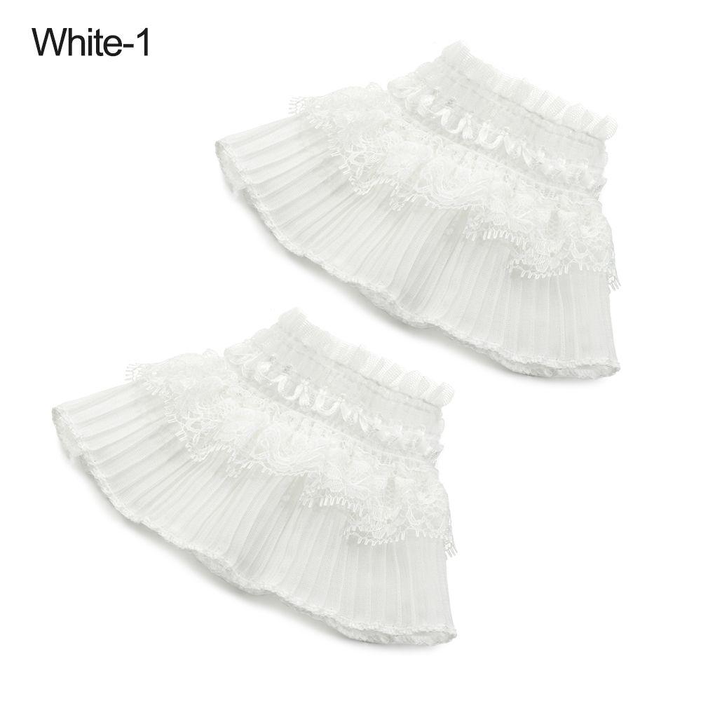 Decorative Gloves Arm Cover Lace Cuffs Ruffles Elbow Sleeve Fake Sleeve Detachable Sleeve Cuffs