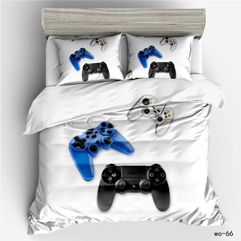 RunGrape Пододеяльник Постельное белье Комплект Двуспальный Полуторный Размер Квин Королевский Размер 240x220 Скандинавское Покрывало 150 Евро Постельное белье Игра Постельные принадлежности 200x200