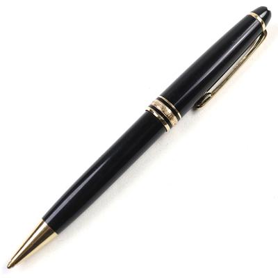 Очень хорошая шариковая ручка MONTBLANC Meisterstck Classic с гравировкой логотипа Белая звезда, поворотная, б/у