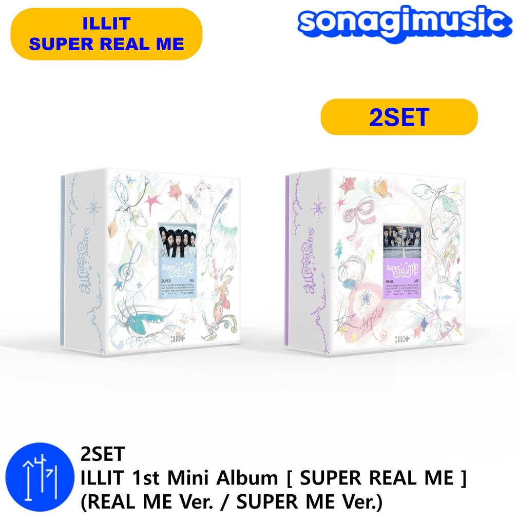 [ПРЕДВАРИТЕЛЬНЫЙ ЗАКАЗ] (26 марта) 2SET ILLIT 1-й мини-альбом [SUPER REAL ME] (НАСТОЯЩАЯ Я версия. / СУПЕР Я Вер.)