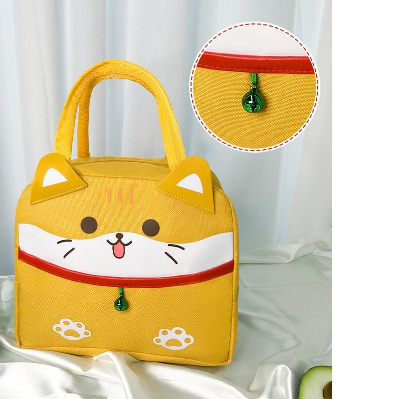 Милая мультяшная термосумка для ланча из плотной ткани Оксфорд, модель Xk