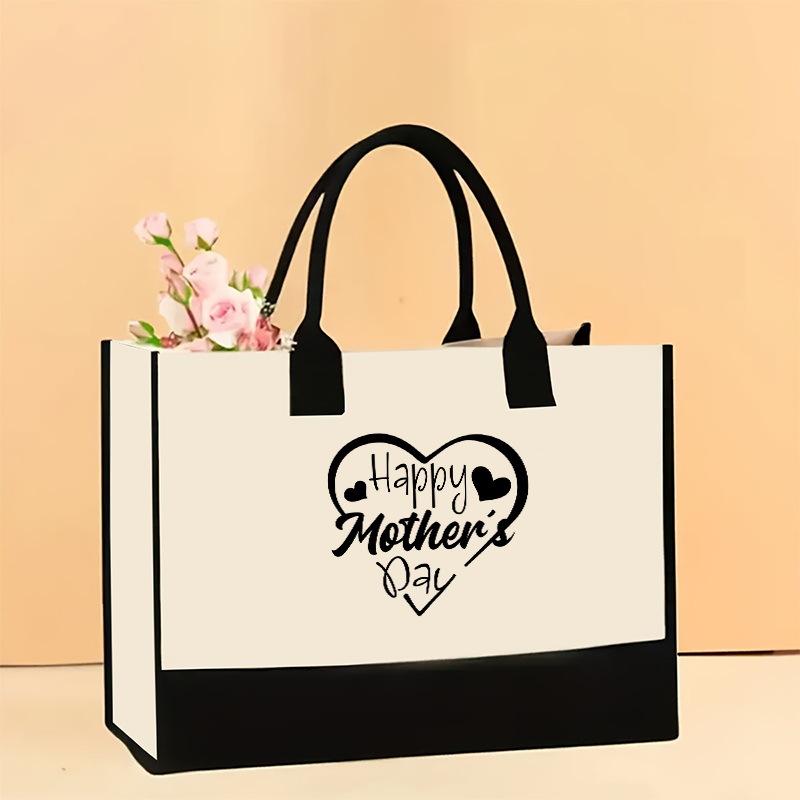 Холщовая сумка через плечо, большая вместительная сумка с принтом, женская модная легкая портативная сумка для подарков и покупок