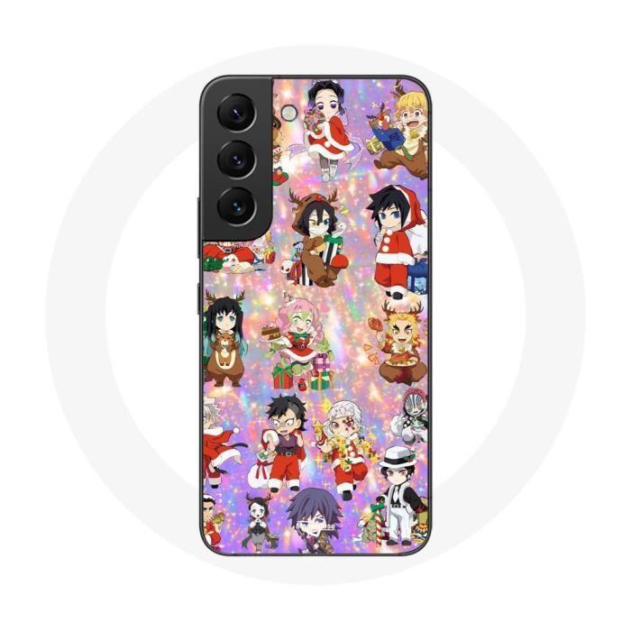 Coque pour Samsung Galaxy S22 Demon slayer merry christmas affiche le cadeau de noël