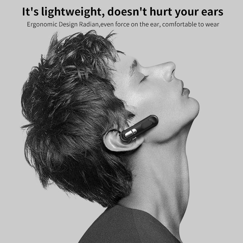 Беспроводная гарнитура Наушники с одним подвесным ухом L19 Светодиодный цифровой дисплей Bluetooth-наушники Стерео кнопка объемного звучания Наушники-вкладыши для телефонов