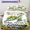 3pcs Custom Name Turtle Bedding Set Duvet Cover Closure Includes 1 Duvet Cover & 2 Pillowcases, Soft and Comfortable for All Seasons.