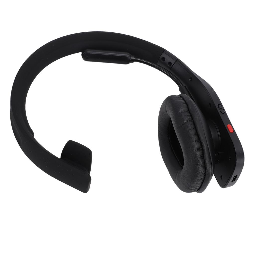 Bluetooth-гарнитура для водителя грузовика с микрофоном с ИИ-шумоподавлением, кнопкой отключения звука, одноухая беспроводная гарнитура для водителя грузовика, видео
