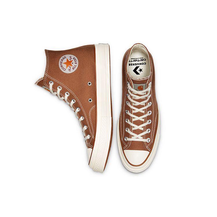 Converse Carhartt WIP X Chuck 70 High Hamilton Brown Unisex Sneakers Egret 169220C