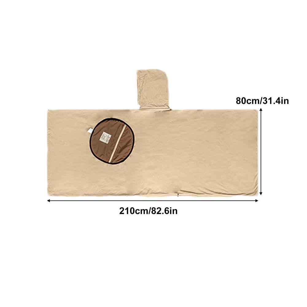 Спальный мешок для кемпинга, пончо, спальный мешок, флис, теплое пончо с капюшоном, спальный мешок, одеяло, аксессуар для кемпинга