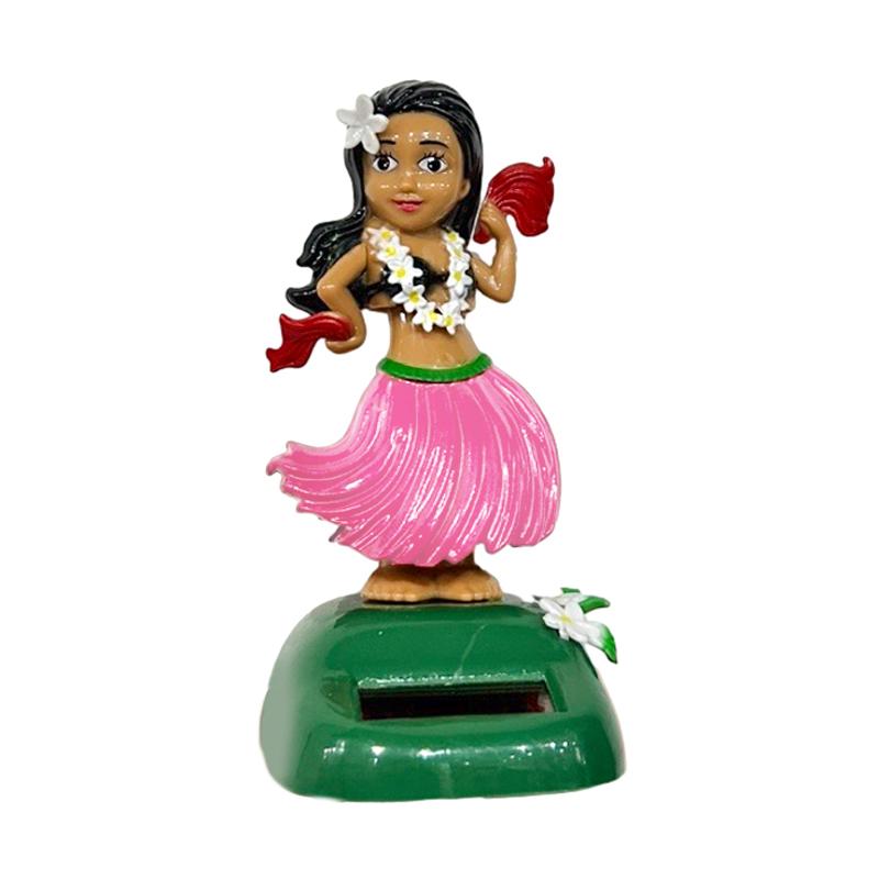 Автомобиль Декор Танцующая Кукла Солнечная Энергия Игрушка Гавайская Хула Девушка Трясущая Голову Орнамент