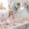 Cheerland Wildflower Party Decorations Flower Banner Birthday Fairy Floral Garland Paper Flower Garland for Spring Woodland Baby Shower Tea Party